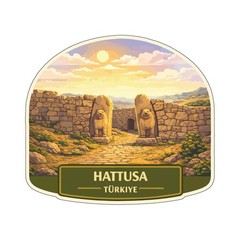 Hattusa Türkiye Sticker Decal Vinyl Die-Cut World Heritage Sites Series