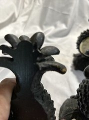 Pineapple Clock And Bookends Resign Office Den Living room Black Mantle