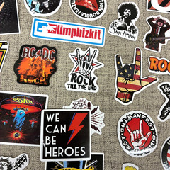 100+ Rock Band Stickers Lot Punk Metal Rock Music Decals For Laptop Guitar Case