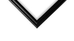 US ART Frames .75″ Black Solid Poplar Wood Picture Poster Frames, Square Sizes