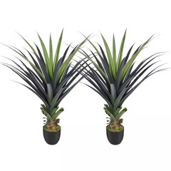 42 in Green Indoor Outdoor Artificial Agave Shrub Plant Realistic Faux Succulent