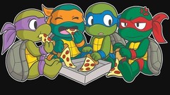 TMNT STICKER X 2×1 INCHES, VYNIL HIGH GLOSS STICKER X SMALL SIZE STICKER
