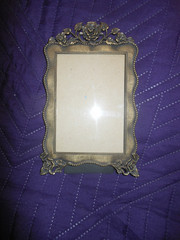 VINTAGE THE WESTON GALLERY PHOTO PICTURE FRAME ANTIQUE GOLD FINISH RECTANGLE 5X3