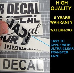 Custom Made Text Vinyl Lettering Name Decal Sticker Car Window Wall Truck Bus