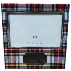 Pottery Barn Plaid Picture Frame 6×4 Inches Engravable READ