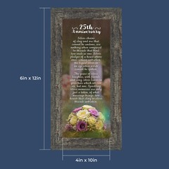 25th Wedding Anniversary Gifts for Couples, Silver 25th Anniversary Card