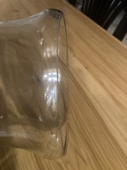 Vintage Clear Glass Dome Size 7 3/8×8” Tall Display Cover