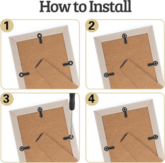 Picture Frame Turn Button Fasteners Set, 100 PCS Picture Frame Backing Clips Pho