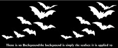 Flying Bats Two Pack of Vinyl Decals Car Mirror Window Laptop Tablet Tumbler Mug