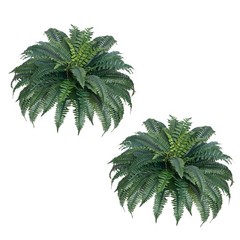 Uimoso Pack of 2 48″ Artificial Boston Fern Plant Bush Plant Home Decor