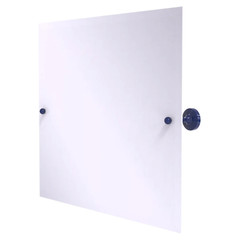 Allied Brass Frameless Rectangular Tilt Mirror with Beveled Edge 26” x 21” Blue