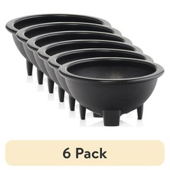 6 Pack Black Salsa Serving Dish Small Dips Snacks Holder Taco Night Essentials