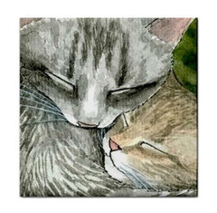 Cat 505 kitten Large Ceramic Tile 6×6 inches Printed in USA art L.Dumas