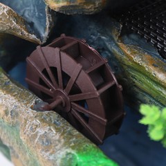 Mini Tabletop Water Fountain Rockery Waterfall w/ LED Light Table Decor Ornament
