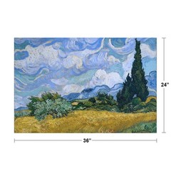 Vincent Van Gogh Wheat Field With Cypresses Art Print Poster 24×36 inch