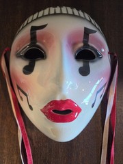 Vintage 1980s Clay Art of San Francisco Ceramic Wall Mask – «Jazz Fantasy»