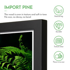 4×6 8×10 11×14 12×16 Wood Photo Frame Set Wall Mount Tabletop Poster Display US