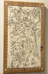 YELLOWSTONE SOLID WOOD FUN ENGRAVED MAP/WALL ART – JH Listed Separately-Unique!