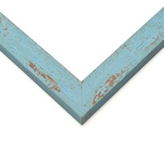 28×40 Frame Blue Solid Wood Picture Frame Width 1.125 Inches | Interior Frame De