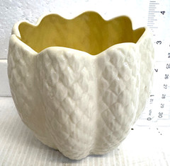 Irish Belleek Cream Porcelain Vase 4 x 4 » Ireland Vintage