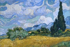 Vincent Van Gogh Wheat Field With Cypresses Art Print Poster 24×36 inch
