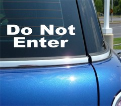 DO NOT ENTER BUSINESS STORE RETAIL COMPANY DECAL STICKER DOOR WINDOW CAR TRUCK