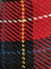 John Branigan Throw Wool & Alpaca Handmade Ireland 50 x 66 O’Shea Tartan Red