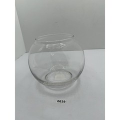 5.6″ Clear Glass Bubble Ball Vase 803 by Libbey Made In USA