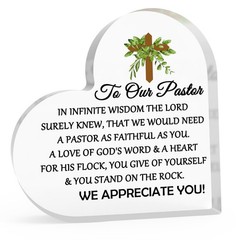 Pastor Gifts for Men Inspirational Gift for Men Christian Acrylic Decor Thank…