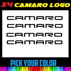 x4 2″ 3″ 4″ 6″ 8″ CAMARO Logo Vinyl Wheel Window door trunk Decal Car Sticker