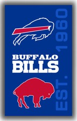 Custom Football Team Memorable Flag 90x150cm 3x5ft Bills Vertical Best Banner