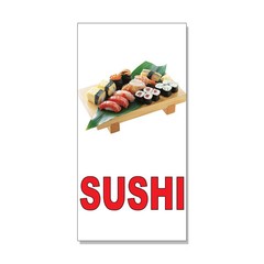 Sushi Red Food Bar Restaurant Food Truck DECAL STICKER Retail Store Sign