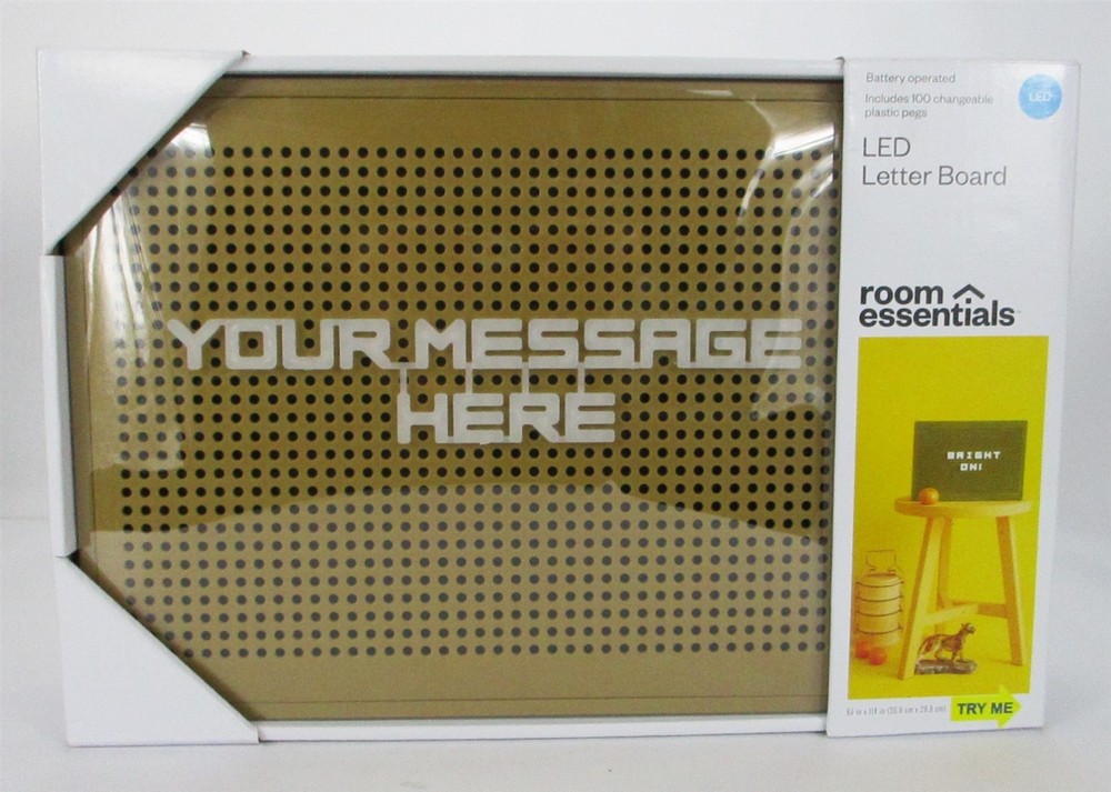 LED Message Letter Board Wall & Tabletop Sign Battery Operated Room Essentials