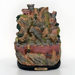 Vintage PrismArte Rocky Castle Tabletop Fountain FTF-170 Tested Works Worn Box