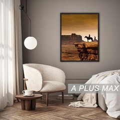 27×40 Black Picture Frame – Lightweight Engineered Wood for Posters & Photos