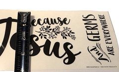 Main Street Wall Stickers Wash Your Hands and Pray Germs & Jesus Removable Decal