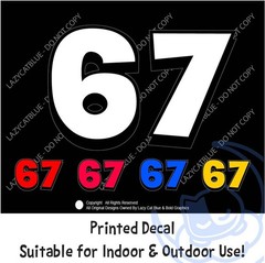 67 Decal Sticker Printed Die Cut Meme Trending Trend Post 6 7 Mid Beep Teen Gift