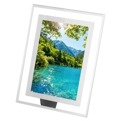 7.9 x 5.9 Inch Glass Photo Frame Vertical or Horizontal Picture Frame Silver