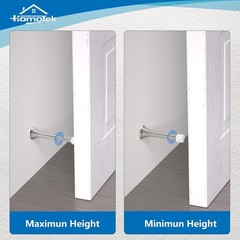 2 Pack Telescoping Spring Door Stoppers, Extended from 3-1/8 to 4-1/4 inches …