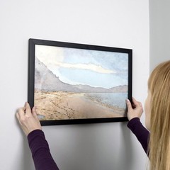 5×9 In Frame Black Real Wood Picture Frame Width 0.75 inches | Interior Frame De