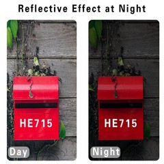 120PCS Reflective Mailbox Numbers and Letters Stickers 2 Inch Waterproof Set