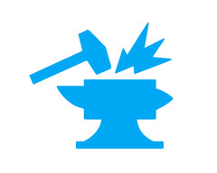 BLACKSMITH, FORGE, HAMMER, ANVIL, Decal Stickers for Cars, Laptops, Tablets