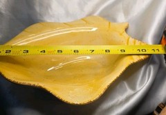 Beach Decor Ceramic Shell Conch Yellow Speckle Bowl Rommel Nueva for Saparna