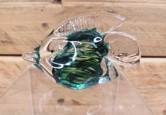 IHG ART GLASS COASTAL FISH FIGURINE HOME DECOR ARTISAN MADE WATERFORD IRELAND