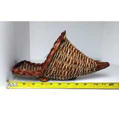Small Cornucopia Basket – Free Standing or Hanging – Adorable! – Fast Shipping!