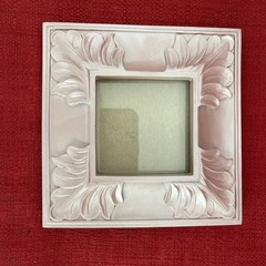 Burnes Of Boston Small Photo Picture Frame Pale Pink Rose Color Holds 3 X 3