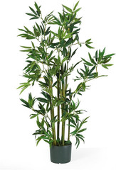 Nearly Natural 4ft Artificial Bamboo Plant Faux Greenery for Indoor Home Office