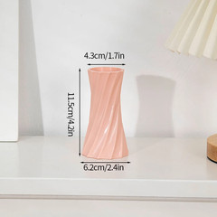Nordic Vases Pure White Plastic Vases Imitation Ceramic Flower Vases Desktop Flo