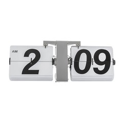 Retro Wall Mount/Tabletop Flip Clock Battery Powered Digital Display Clock