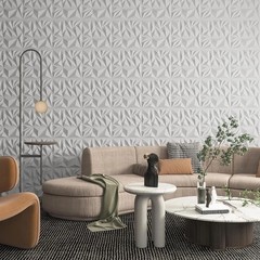 10PCS 3D Wall Panels Diamond Design Textured Accent PVC Wall Background Decor